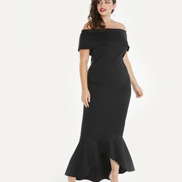 Simply Be Off the Shoulder Dress Size 18 NWT - Picture 2 of 6